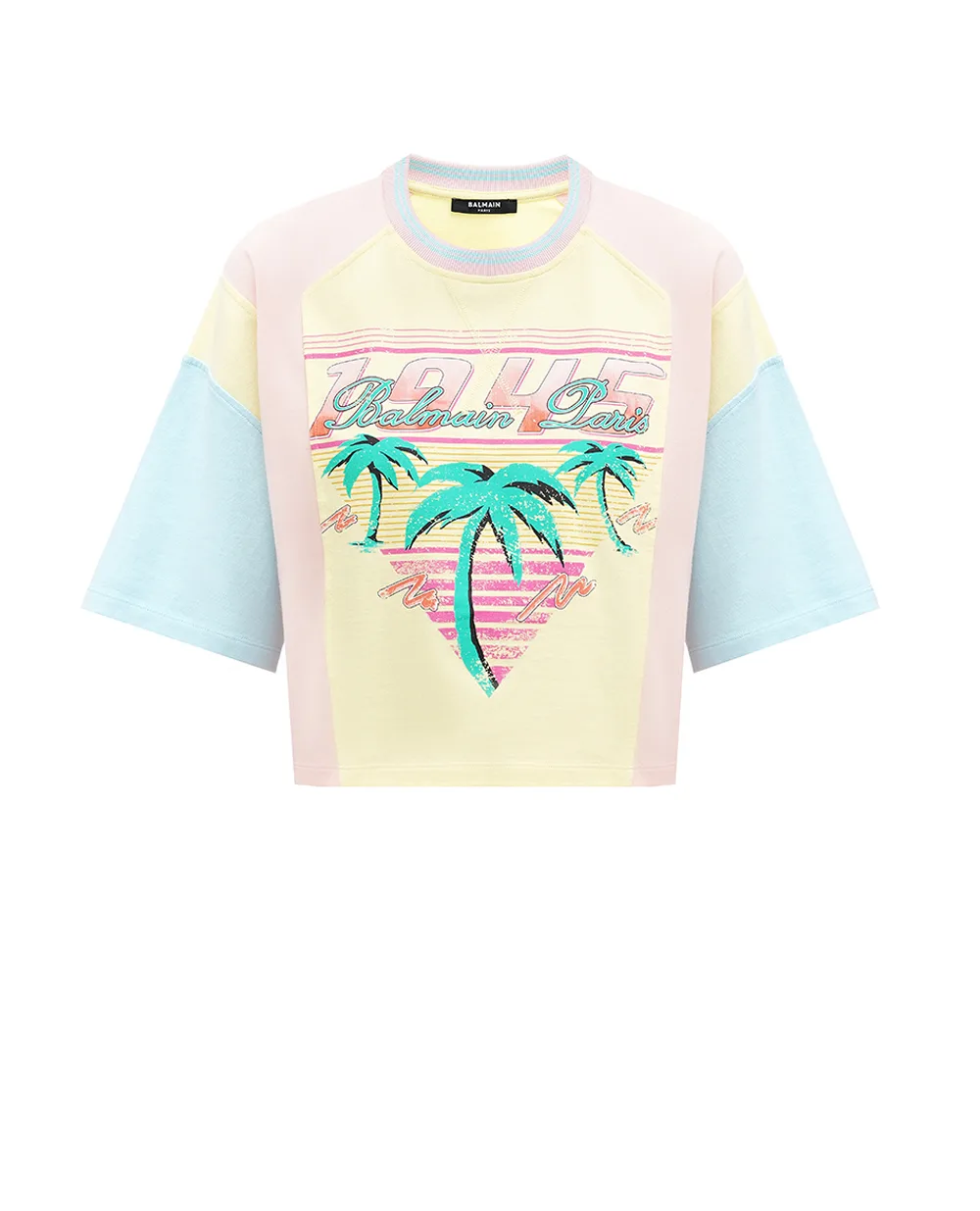 Футболка Balmain DF1EE081GD72, разноцветный цвет • Купить в интернет-магазине Kameron