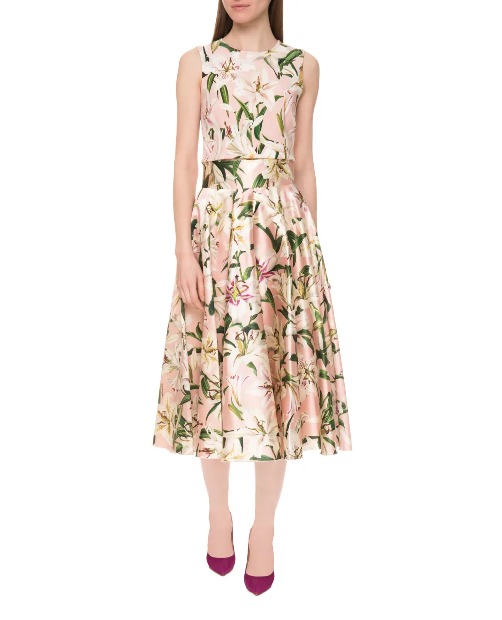 Топ Dolce&Gabbana F73A1T-FSRLJ, розовый цвет • Купить в интернет-магазине Kameron