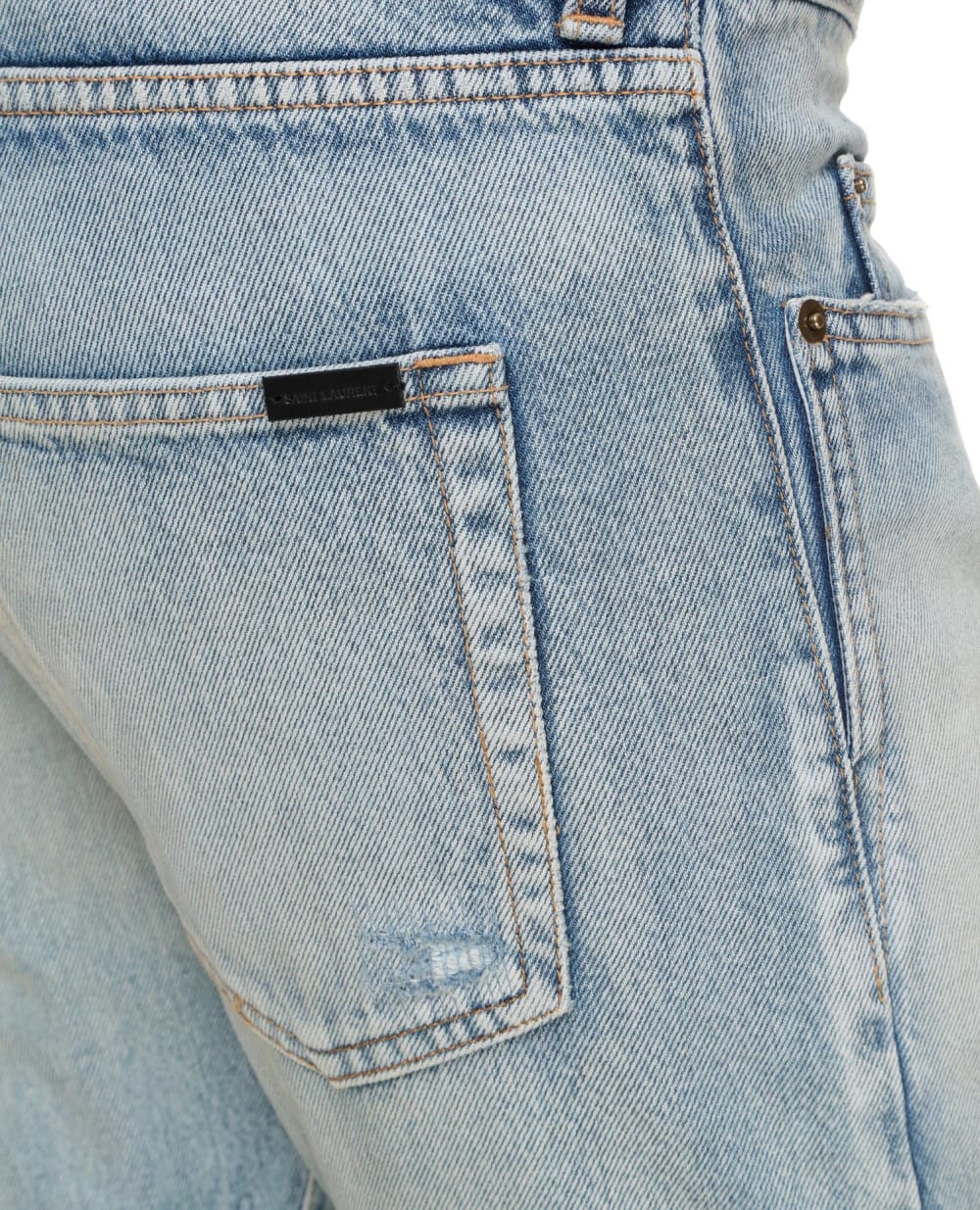Джинсы Saint Laurent 597052-YM372, голубой цвет • Купить в интернет-магазине Kameron
