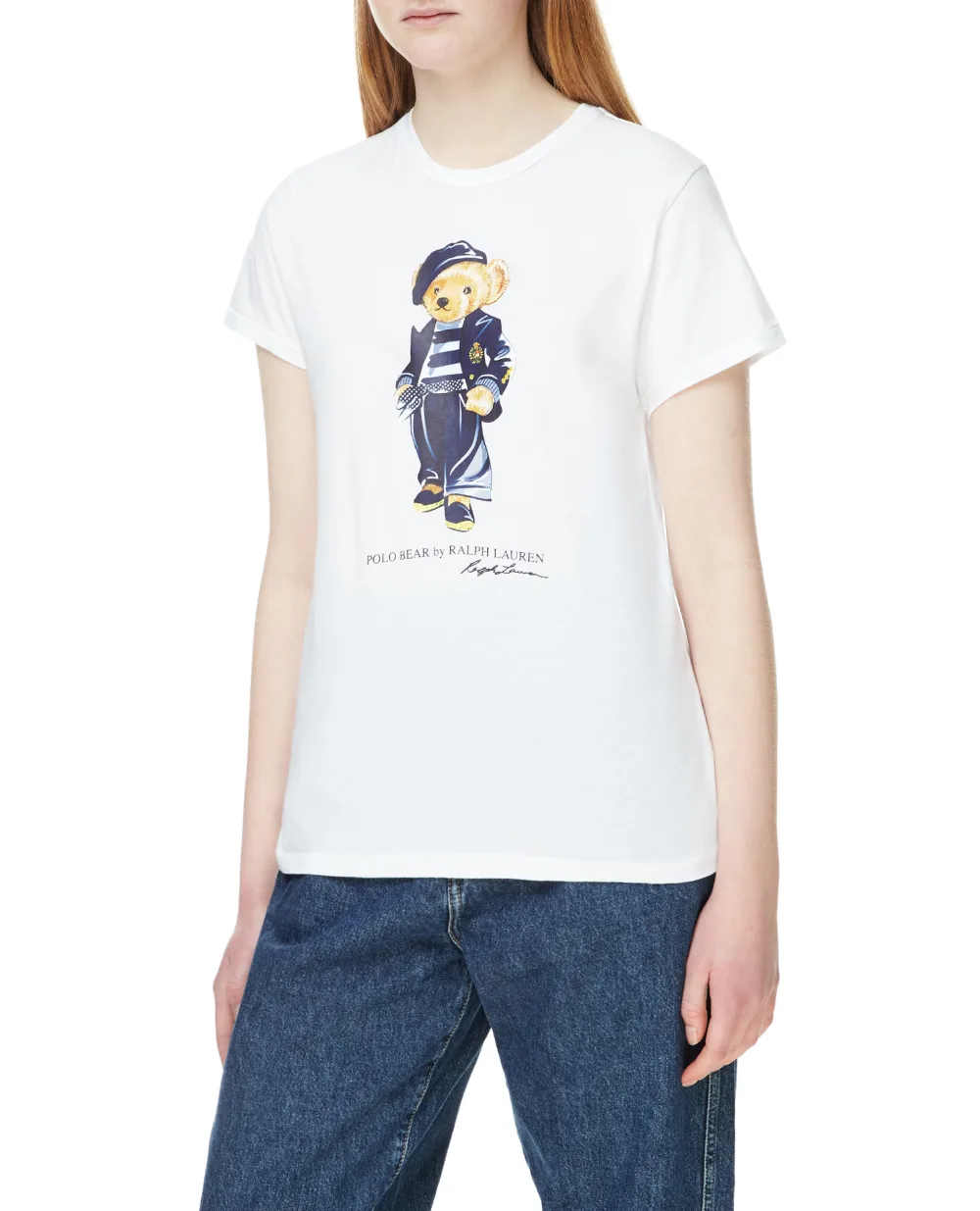 футболка Polo Ralph Lauren 211863428001, белый цвет • Купить в интернет-магазине Kameron