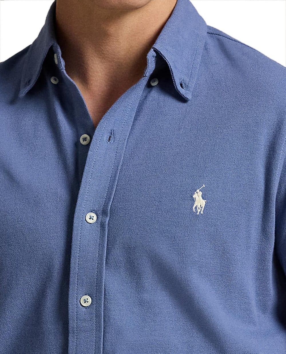 Рубашка Polo Ralph Lauren 710654408143, голубой цвет • Купить в интернет-магазине Kameron