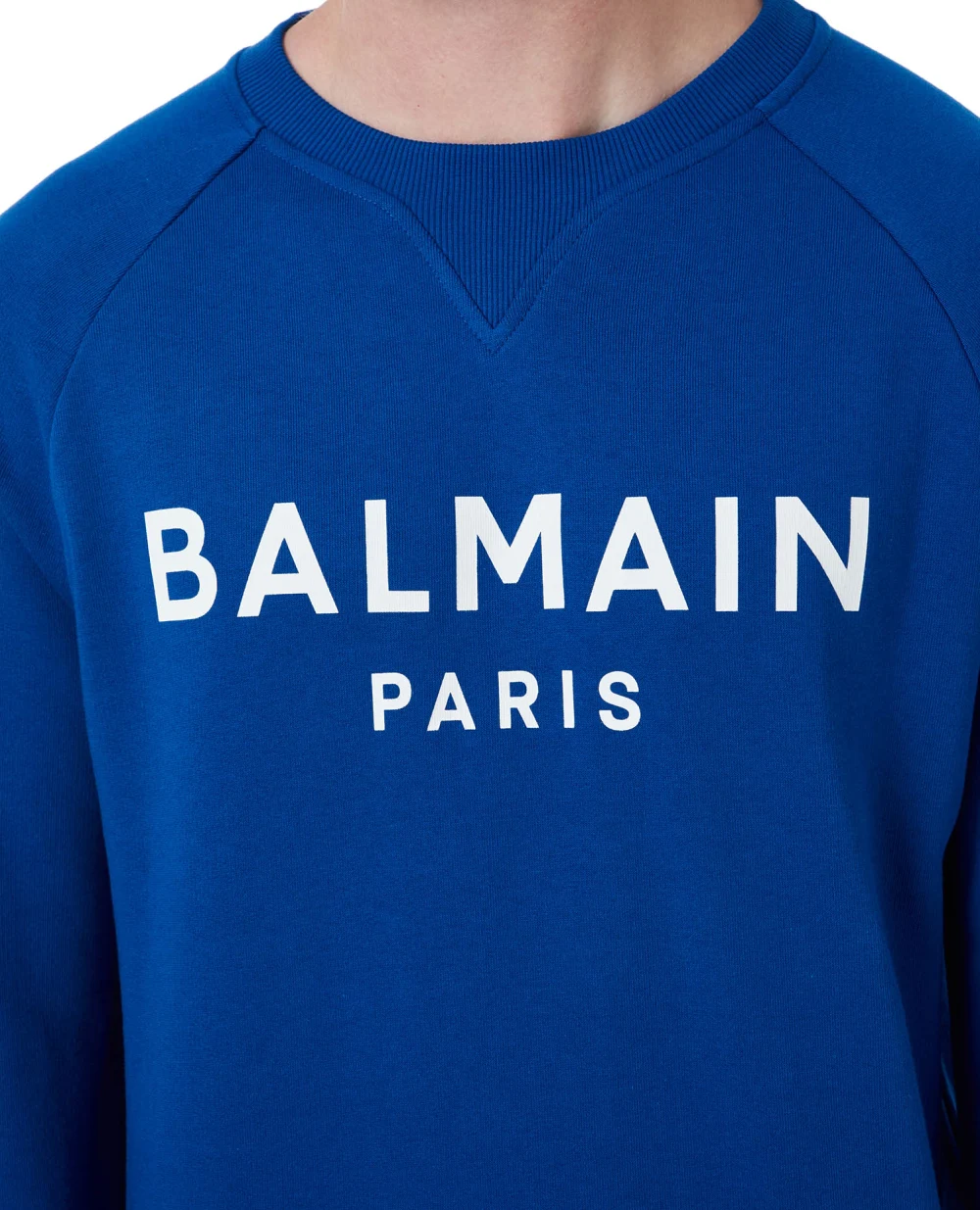 Світшот Balmain AH1JQ005BB65, синій колір • Купити в інтернет-магазині Kameron