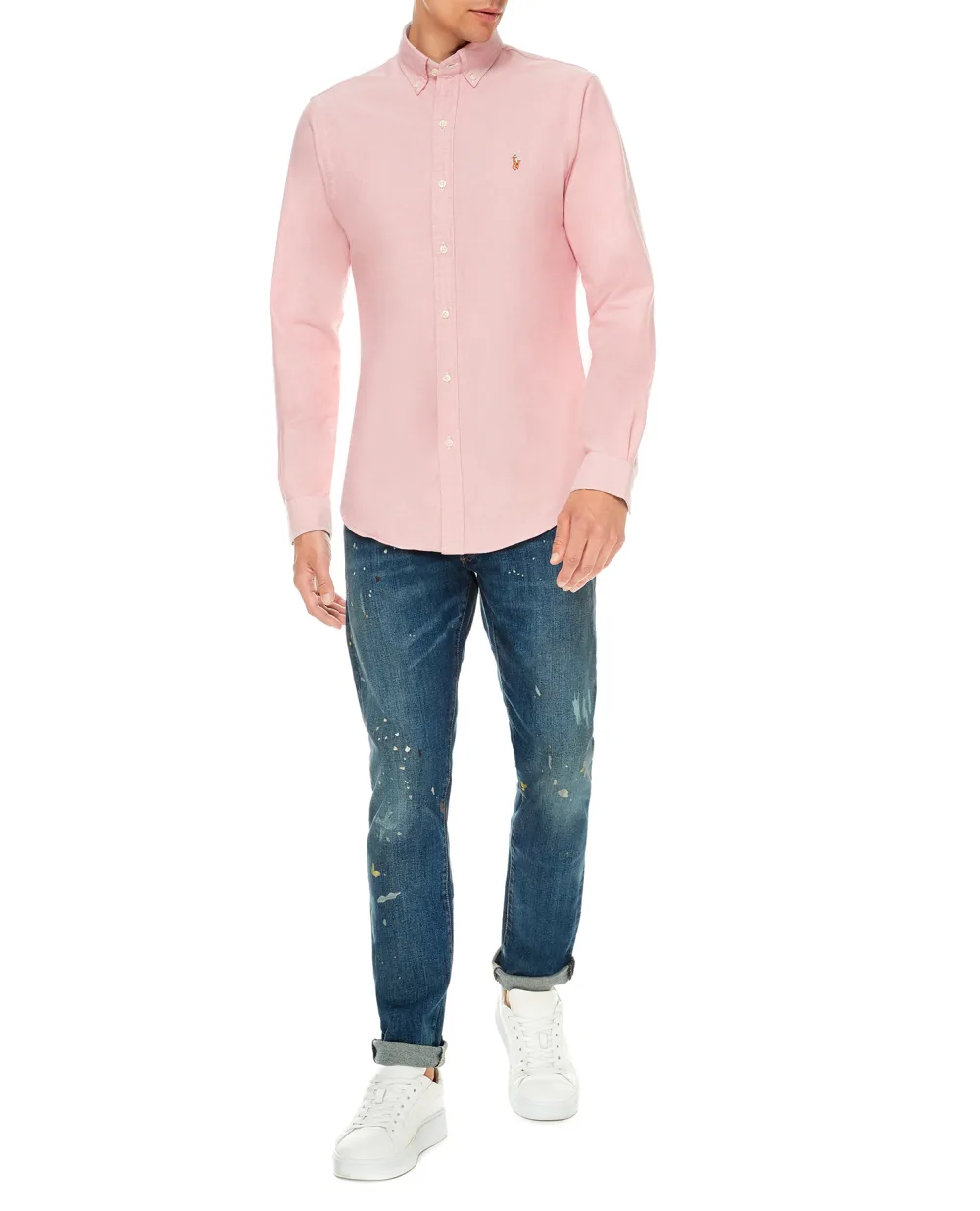 Рубашка Polo Ralph Lauren 710792161007, розовый цвет • Купить в интернет-магазине Kameron