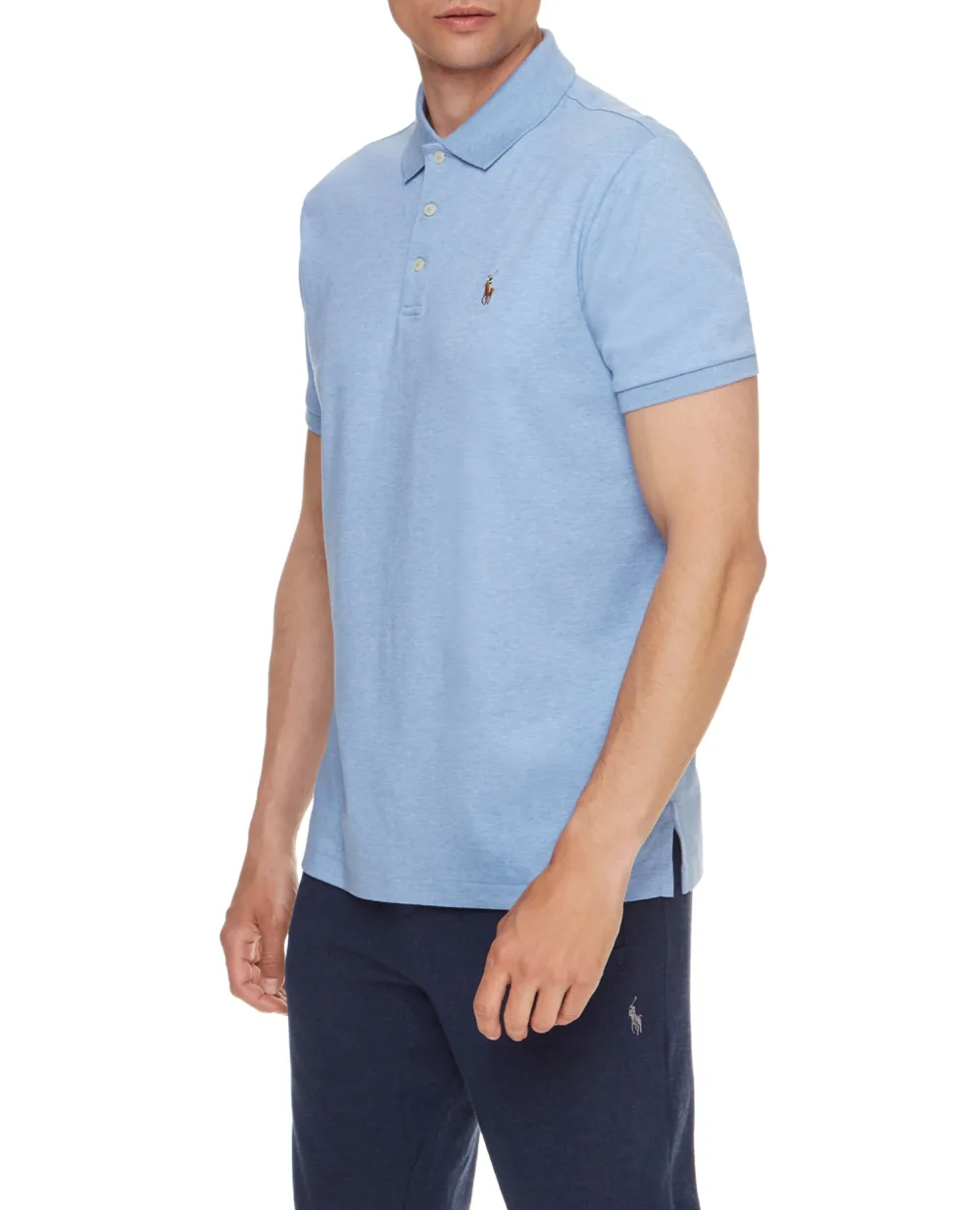 Поло Polo Ralph Lauren 710704319084, голубой цвет • Купить в интернет-магазине Kameron
