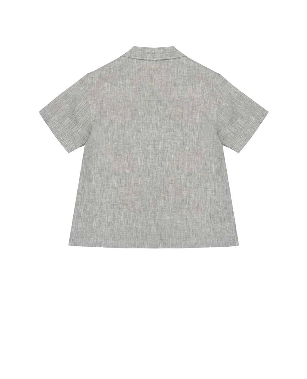 Дитяча сорочка з льону (костюм) Dolce&Gabbana Kids L44S24-FU4LG-S, зелений колір • Купити в інтернет-магазині Kameron