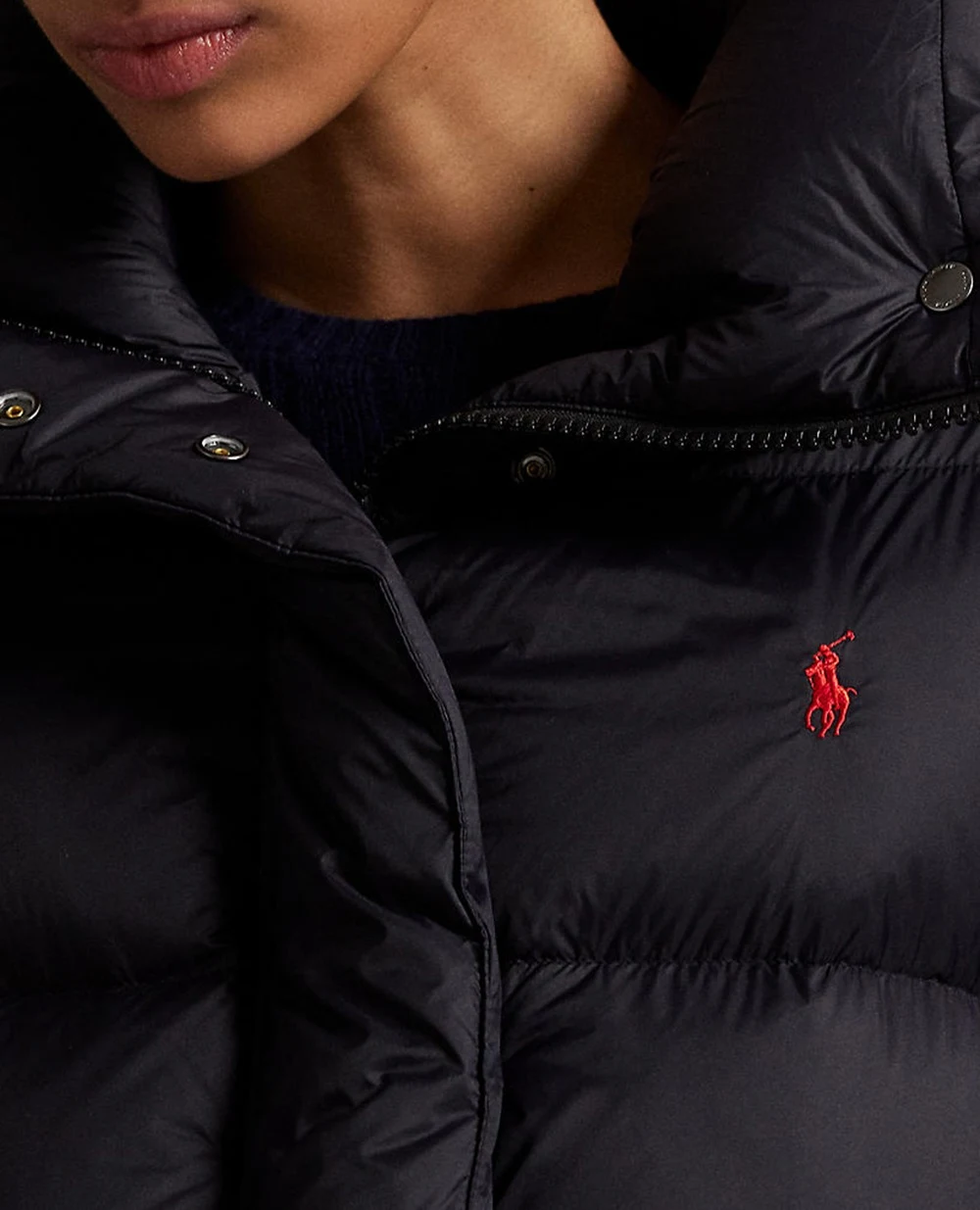 Пуховик оверсайз Polo Ralph Lauren 211971186001, черный цвет • Купить в интернет-магазине Kameron