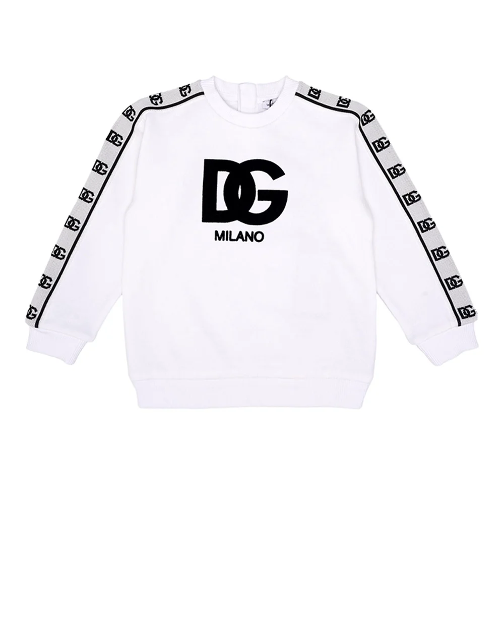 Детский свитшот Dolce&Gabbana Kids L1JWIV-G7KK5, белый цвет • Купить в интернет-магазине Kameron