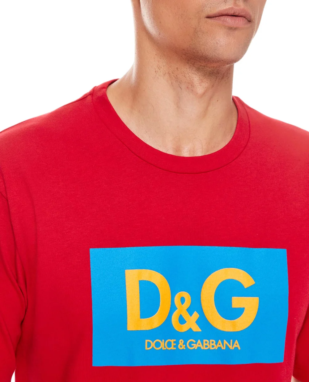Футболка Dolce&Gabbana G8MS1T-HU7F0, красный цвет • Купить в интернет-магазине Kameron