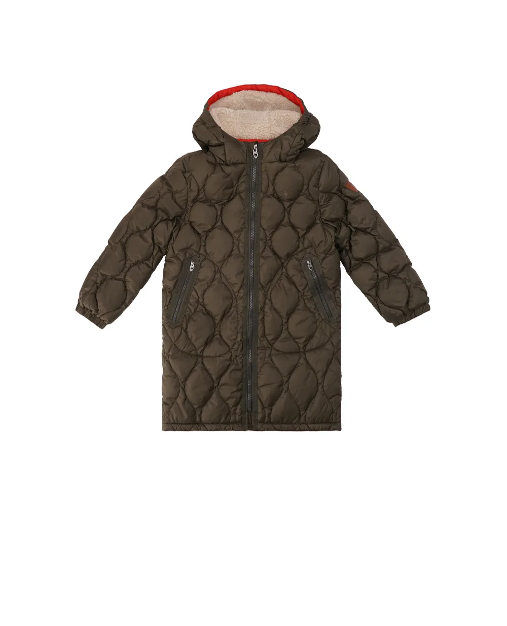 Детский пуховик удлиненный Polo Ralph Lauren Kids 323915139002, зеленый цвет • Купить в интернет-магазине Kameron