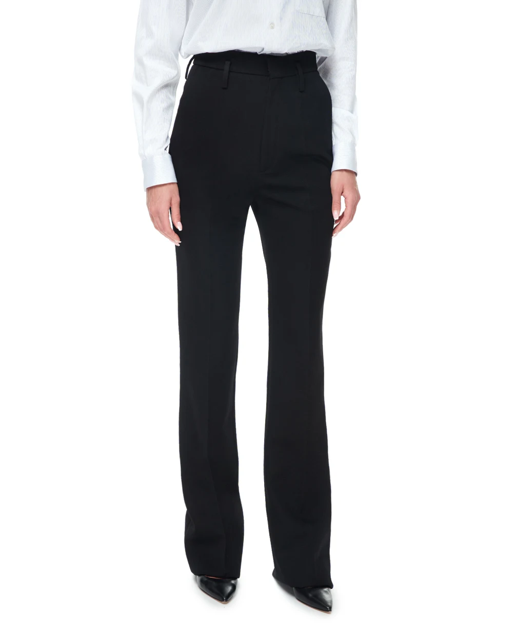 Шерстяные брюки Saint Laurent 698286-Y3D16, черный цвет • Купить в интернет-магазине Kameron