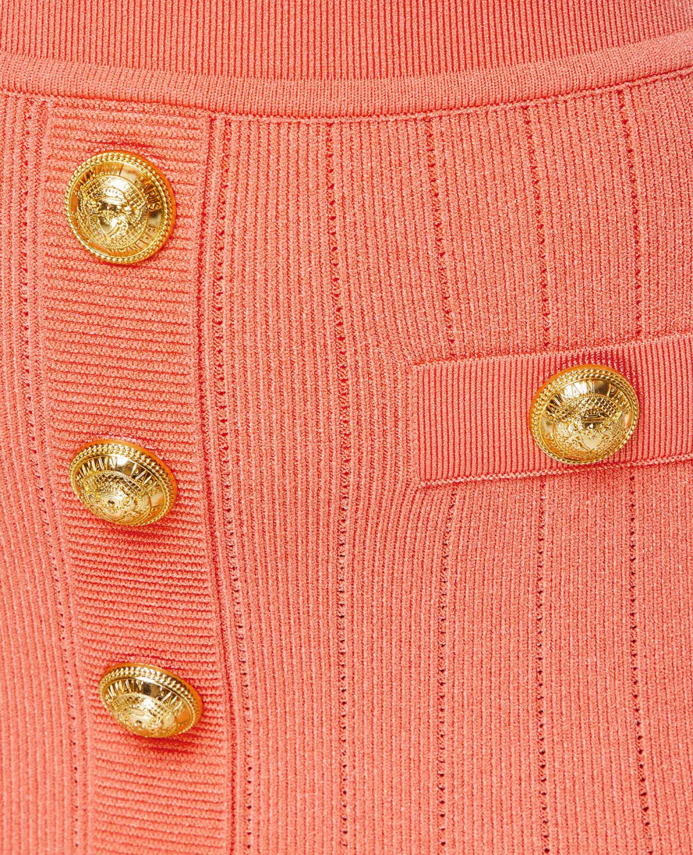 Юбка Balmain BF1LB290KB07, коралловый цвет • Купить в интернет-магазине Kameron