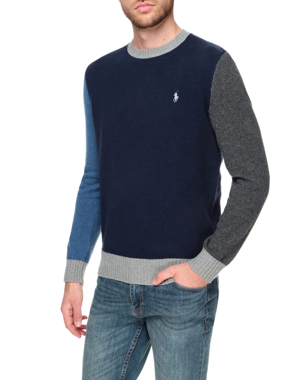 Шерстяной джемпер Polo Ralph Lauren 710850565001, синий цвет • Купить в интернет-магазине Kameron