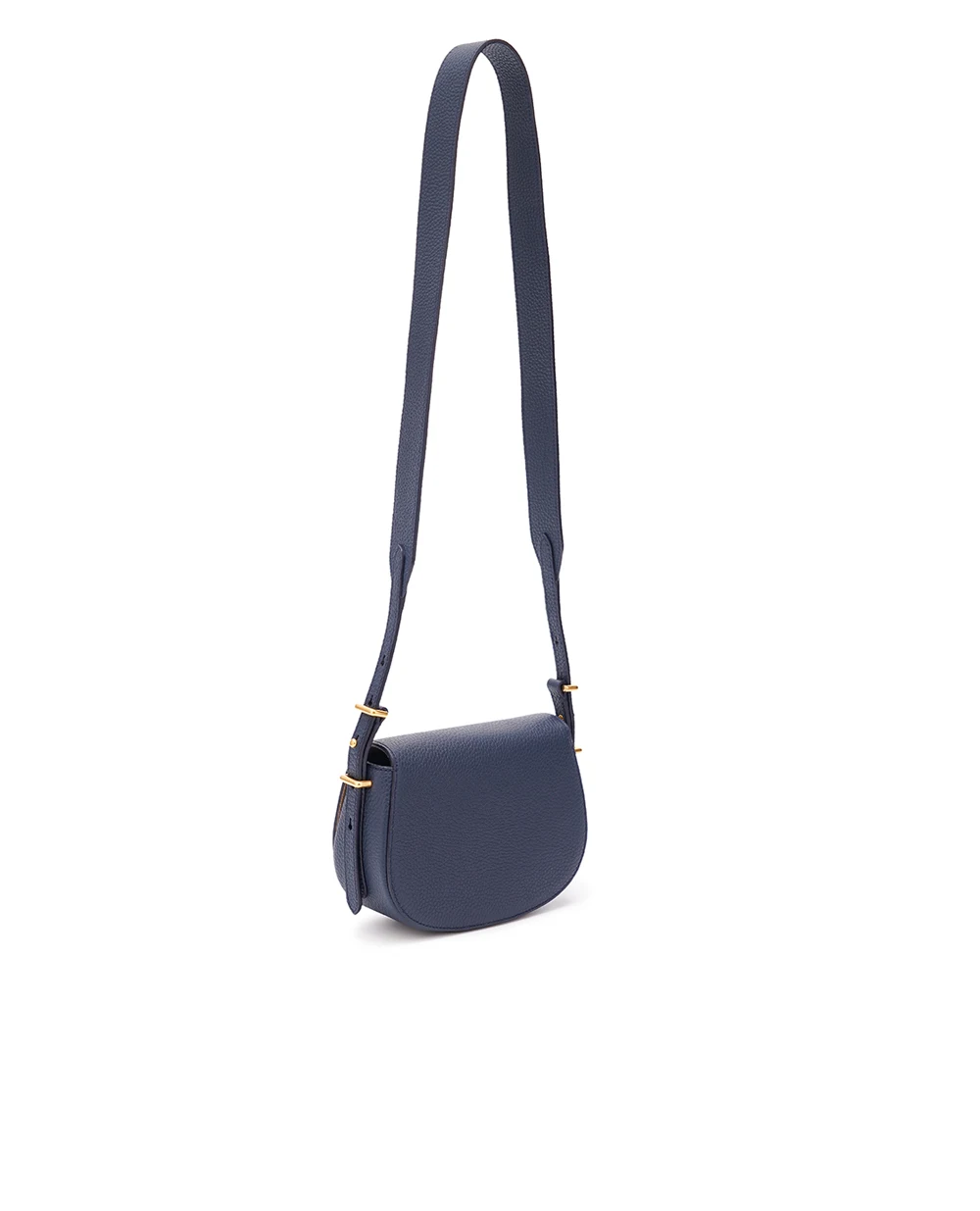 Кожаная сумка Polo ID Saddle Crossbody Small Polo Ralph Lauren 428934351002, синий цвет • Купить в интернет-магазине Kameron