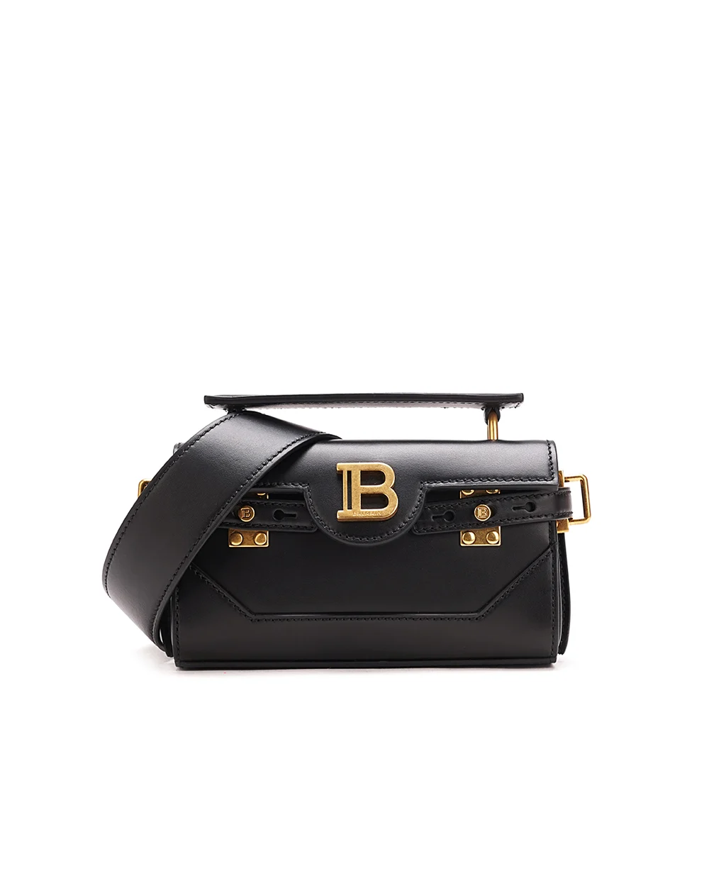 Кожаная сумка B-Buzz 19 Balmain BN1AE742LAVE, черный цвет • Купить в интернет-магазине Kameron