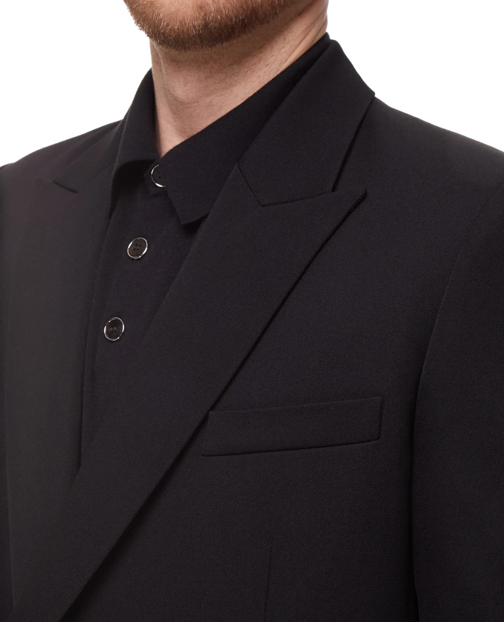 Шерстяной блейзер Balmain YH1SG030WB08, черный цвет • Купить в интернет-магазине Kameron