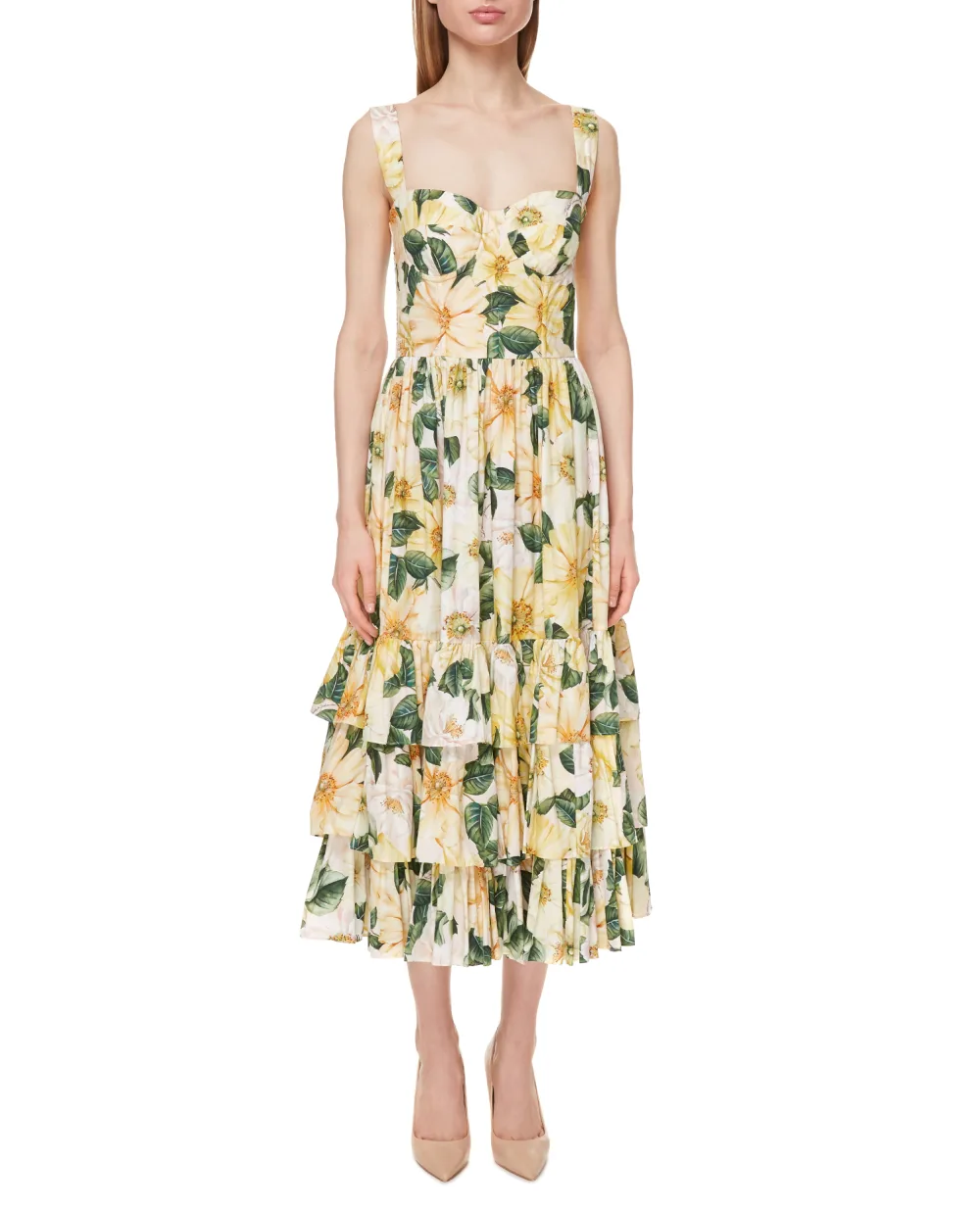 Сарафан Dolce&Gabbana F64V7T-HS5IA, разноцветный цвет • Купить в интернет-магазине Kameron