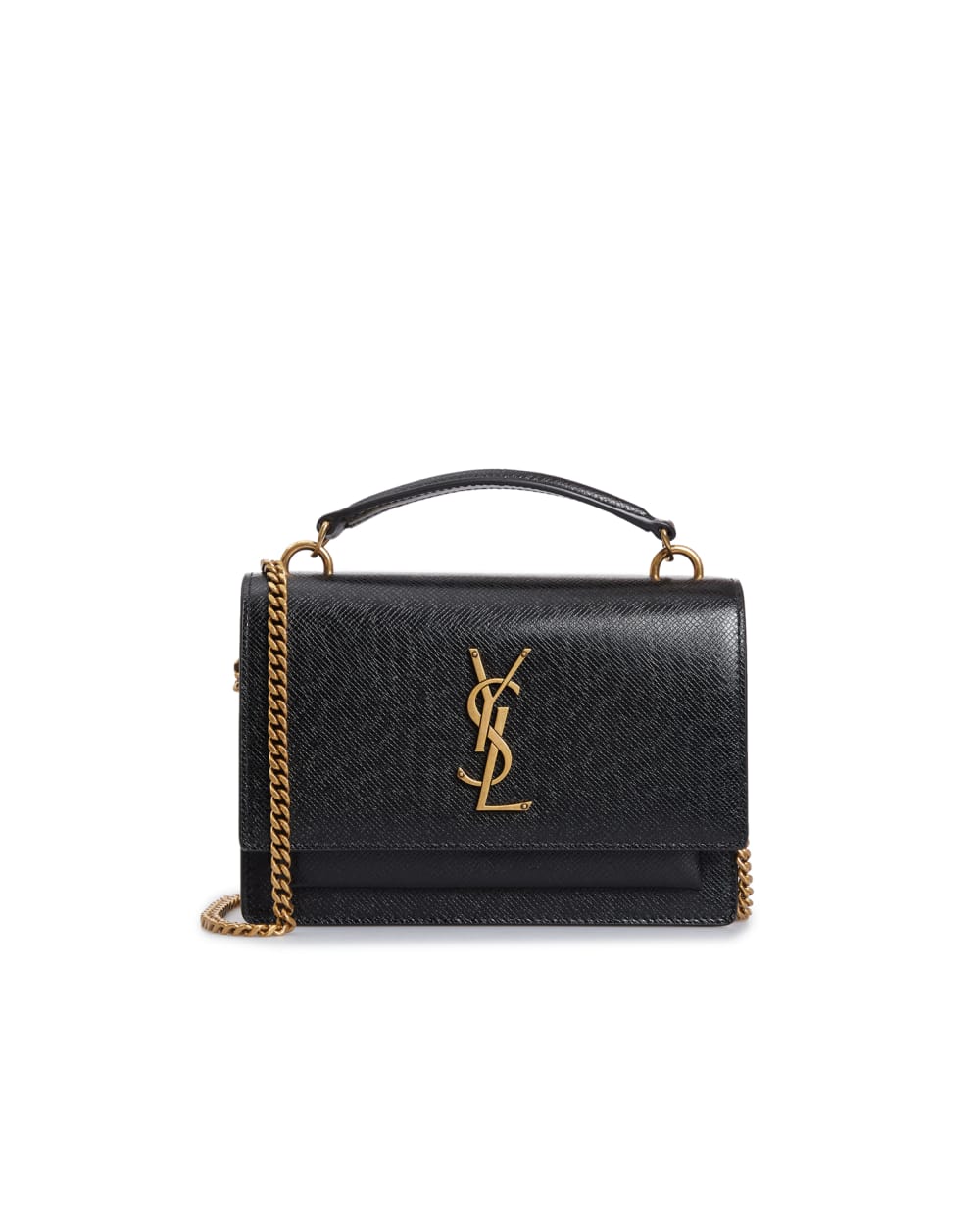Кожаная сумка Saint Laurent 533026-H3Z1W, черный цвет • Купить в интернет-магазине Kameron