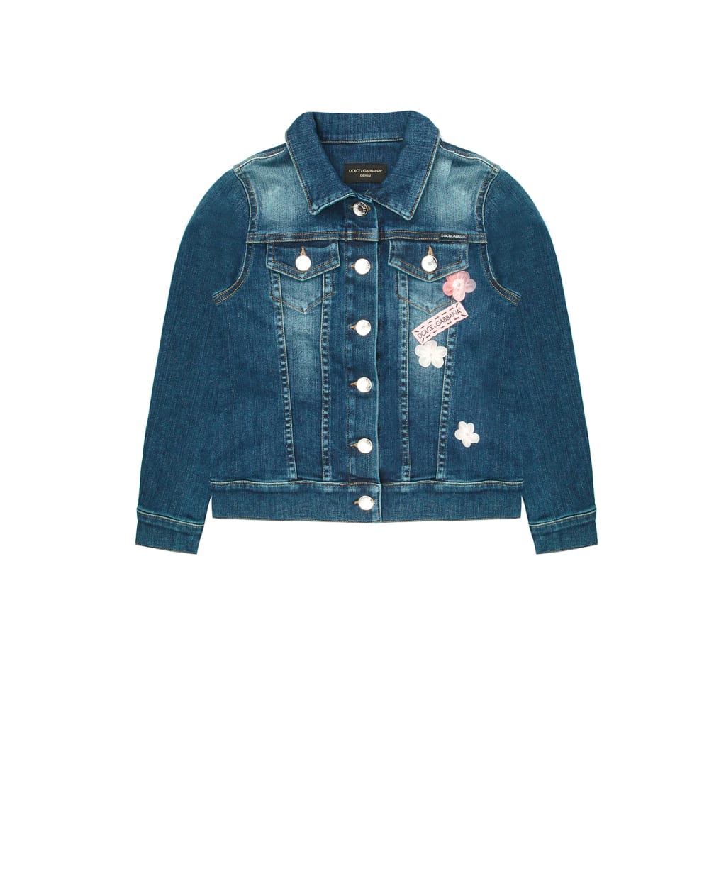 Джинсовая куртка Dolce&Gabbana Kids L51B55-LD954-S, синий цвет • Купить в интернет-магазине Kameron