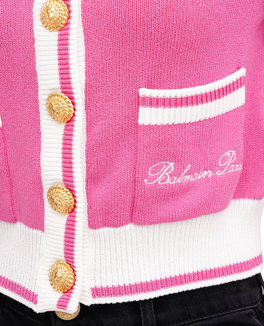 Кардиган Balmain DF1KL133KG48, розовый цвет • Купить в интернет-магазине Kameron