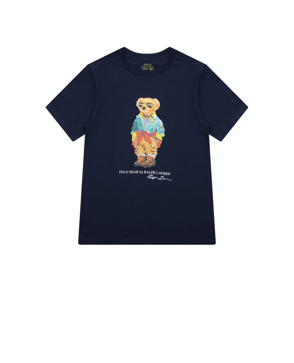 Детская футболка Polo Bear Polo Ralph Lauren Kids 323853828013, темно-синий цвет • Купить в интернет-магазине Kameron