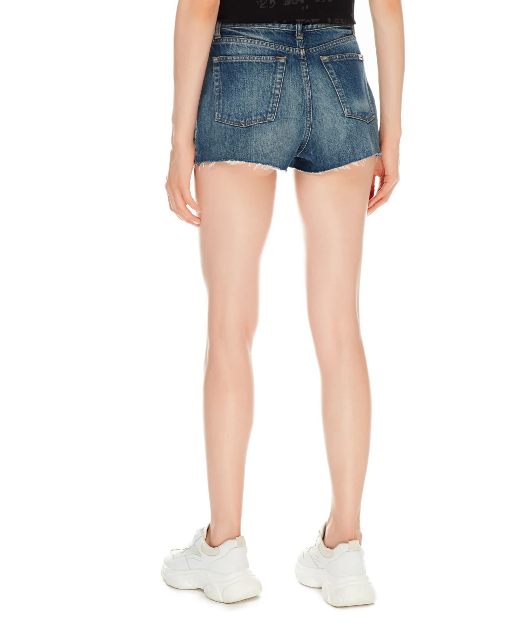 Джинсовые шорты Saint Laurent 652530-Y30AC, синий цвет • Купить в интернет-магазине Kameron