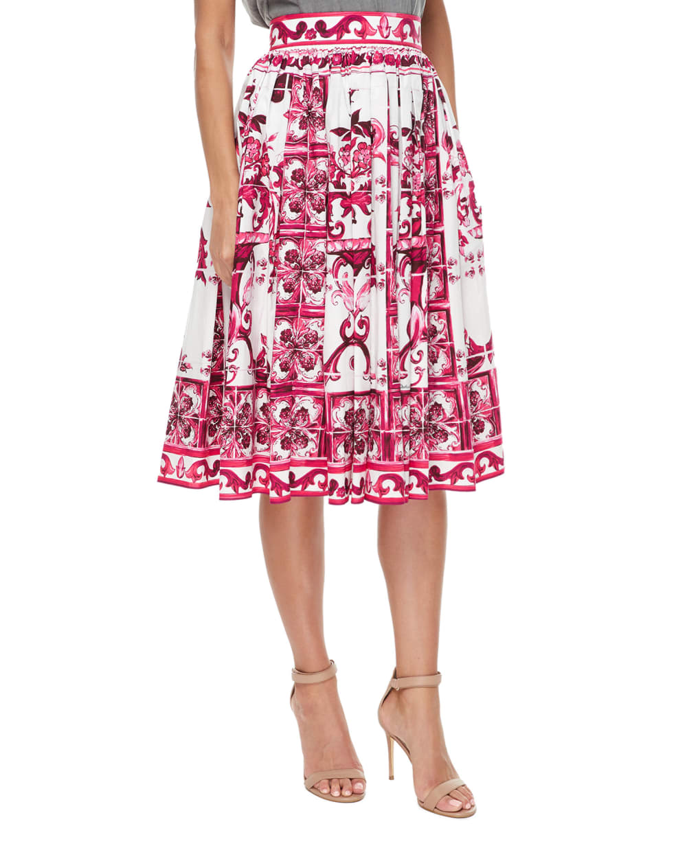 Юбка Dolce&Gabbana F4CEHT-HH5A6, белый цвет • Купить в интернет-магазине Kameron