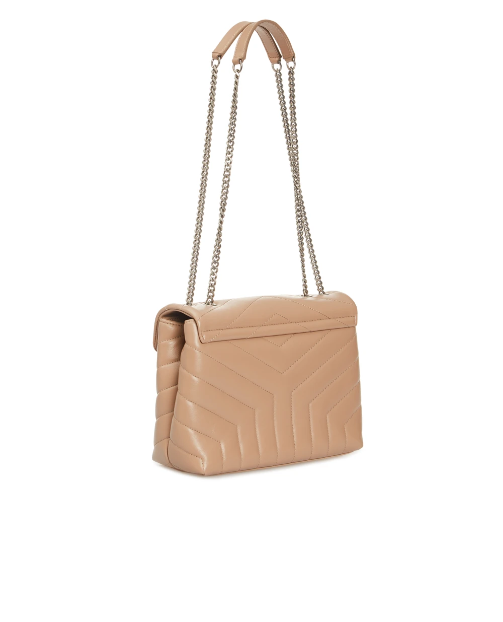 Кожаная сумка Loulou Small Saint Laurent 494699-DV726-, бежевый цвет • Купить в интернет-магазине Kameron