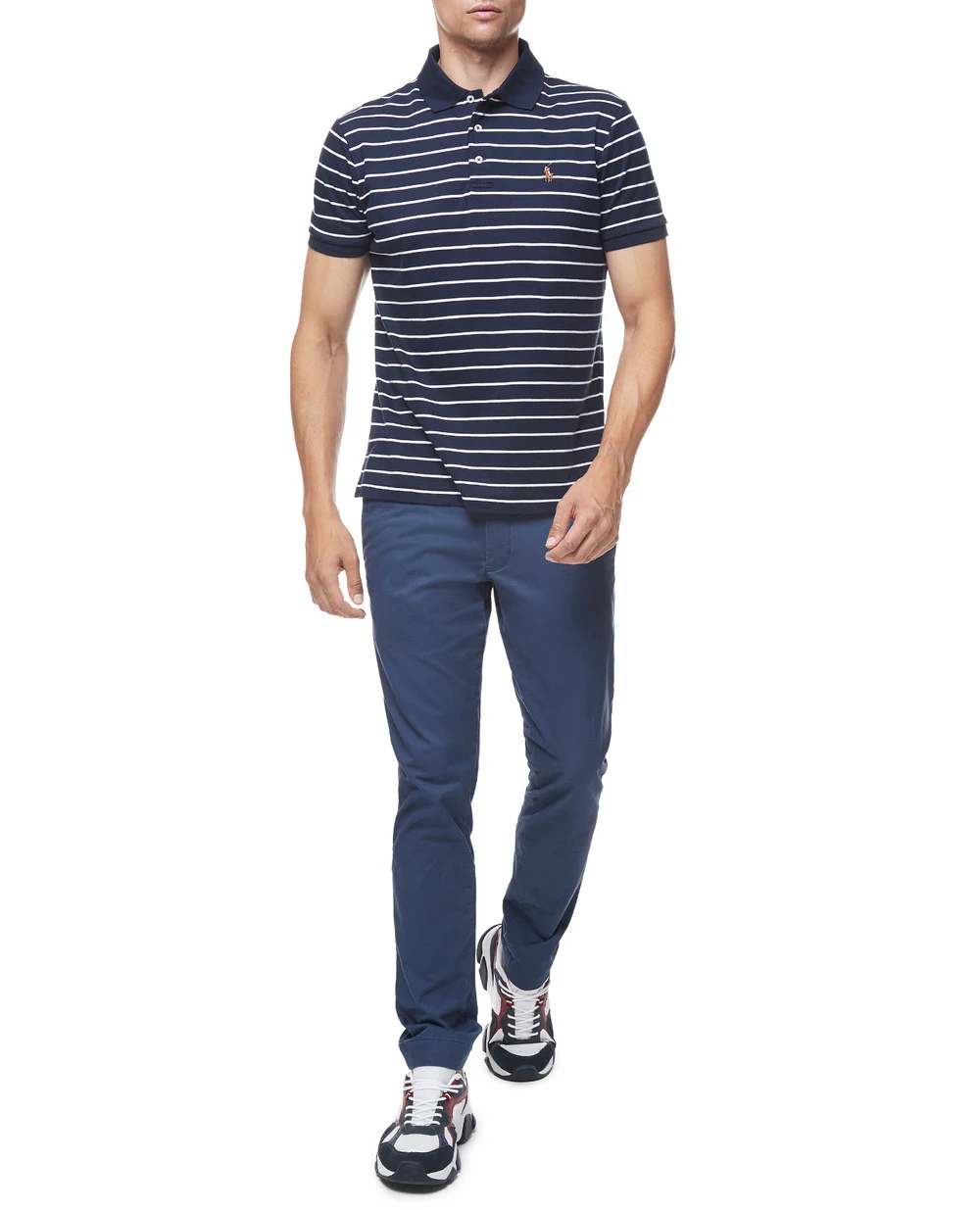 Поло Polo Ralph Lauren 710729647007, синий цвет • Купить в интернет-магазине Kameron