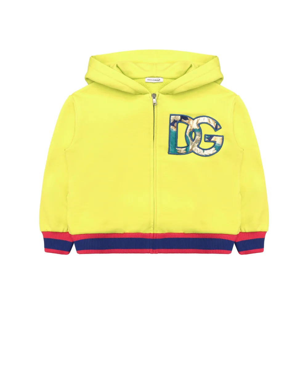 Худи Dolce&Gabbana Kids L5JW6L-G7CGK-B, салатовый цвет • Купить в интернет-магазине Kameron