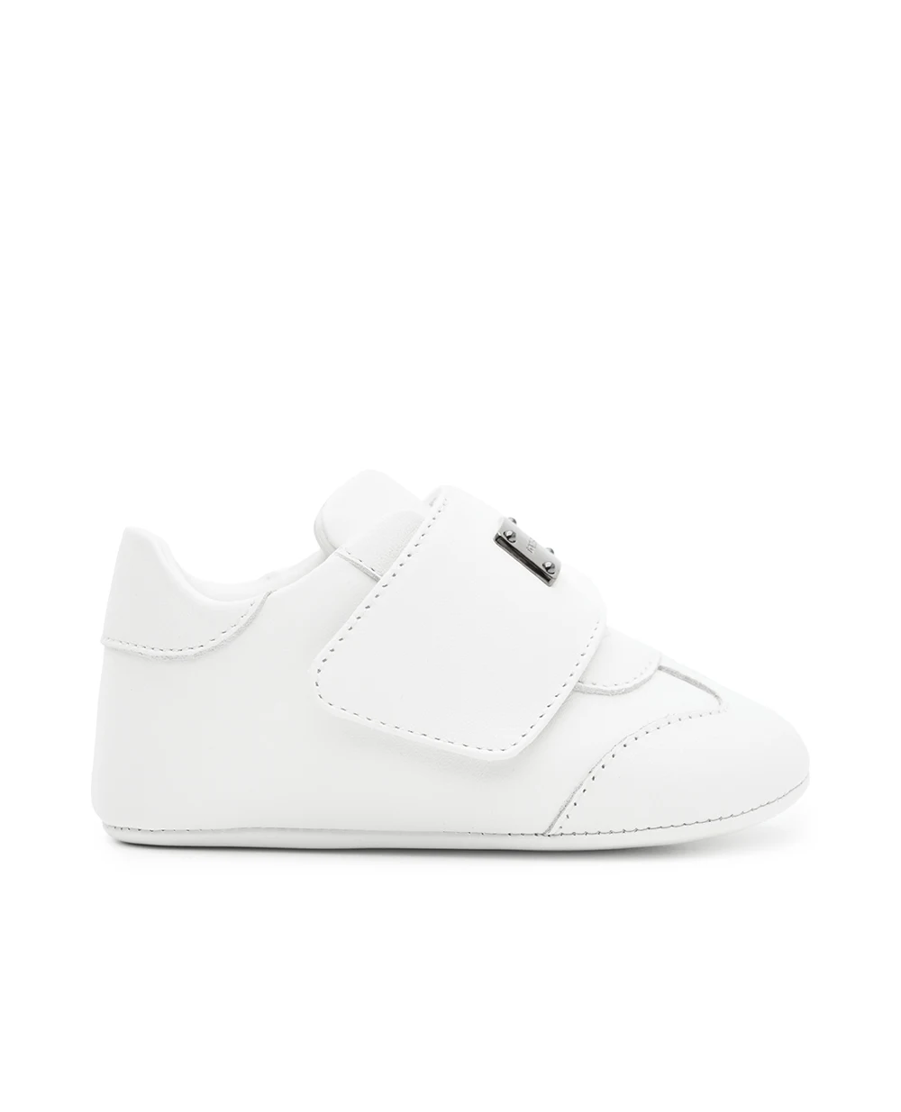 Детские кроссовки из овечьей кожи Dolce&Gabbana Kids DK0147-A1850, белый цвет • Купить в интернет-магазине Kameron