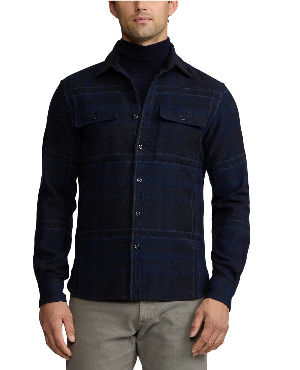 Рубашка Ralph Lauren Purple Label 790957856001, темно-синий цвет • Купить в интернет-магазине Kameron