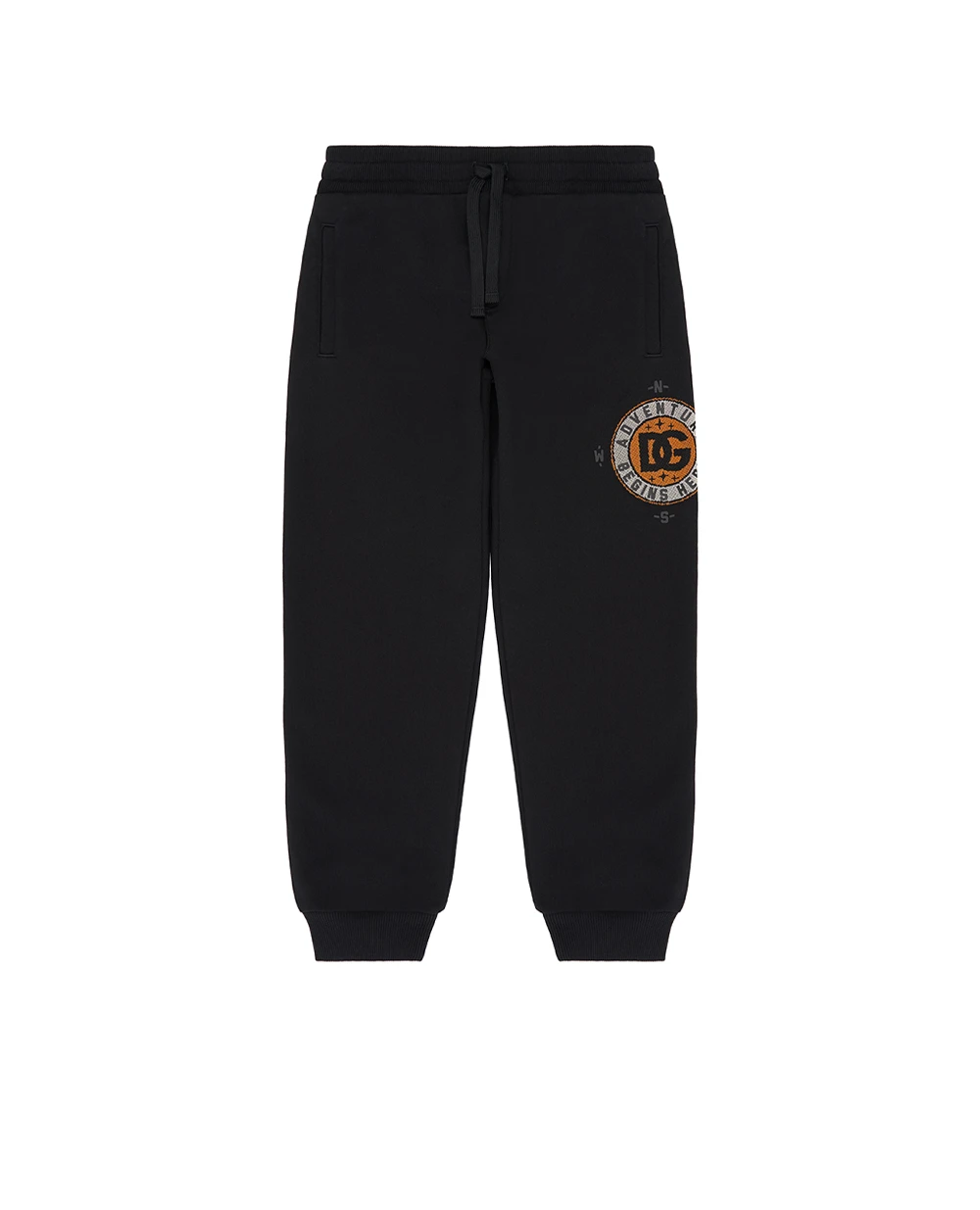 Детские джогеры (костюм) Dolce&Gabbana Kids L4JPFE-G7PIU-B, черный цвет • Купить в интернет-магазине Kameron
