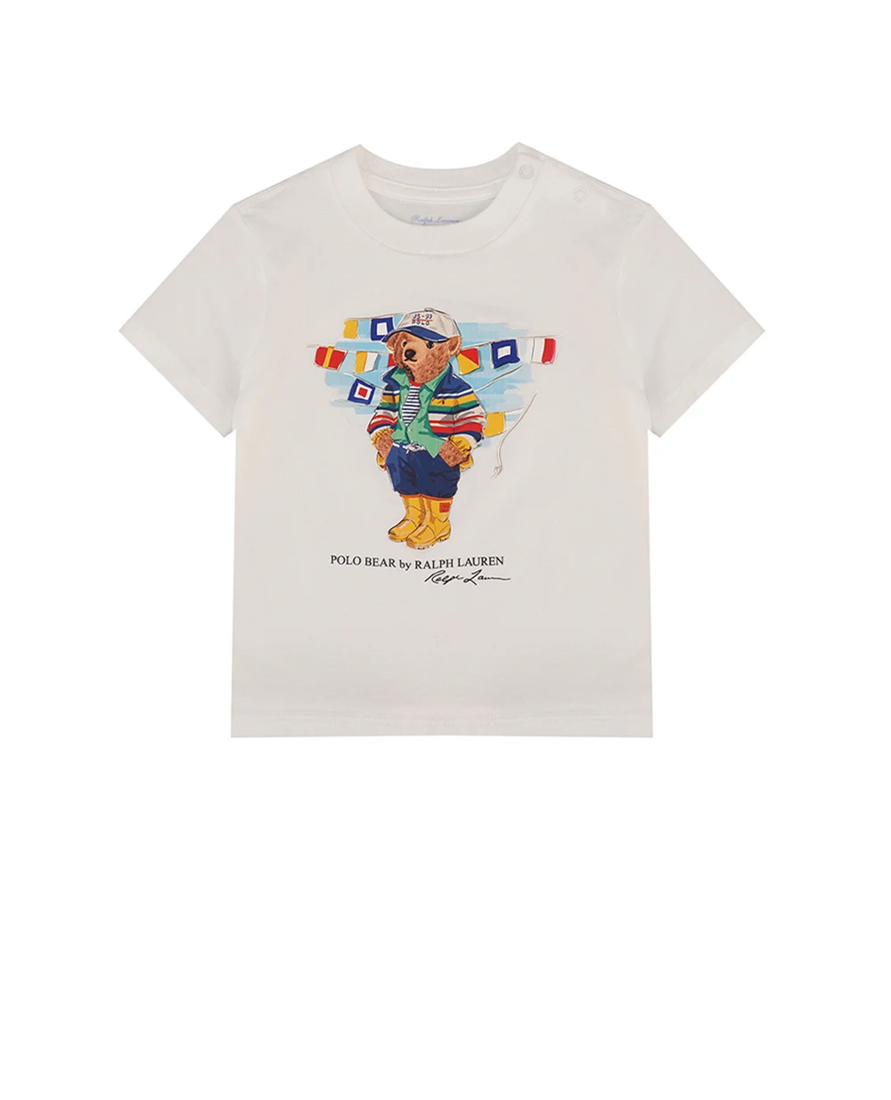 Детская футболка Polo Bear Polo Ralph Lauren Kids 320958332001, белый цвет • Купить в интернет-магазине Kameron