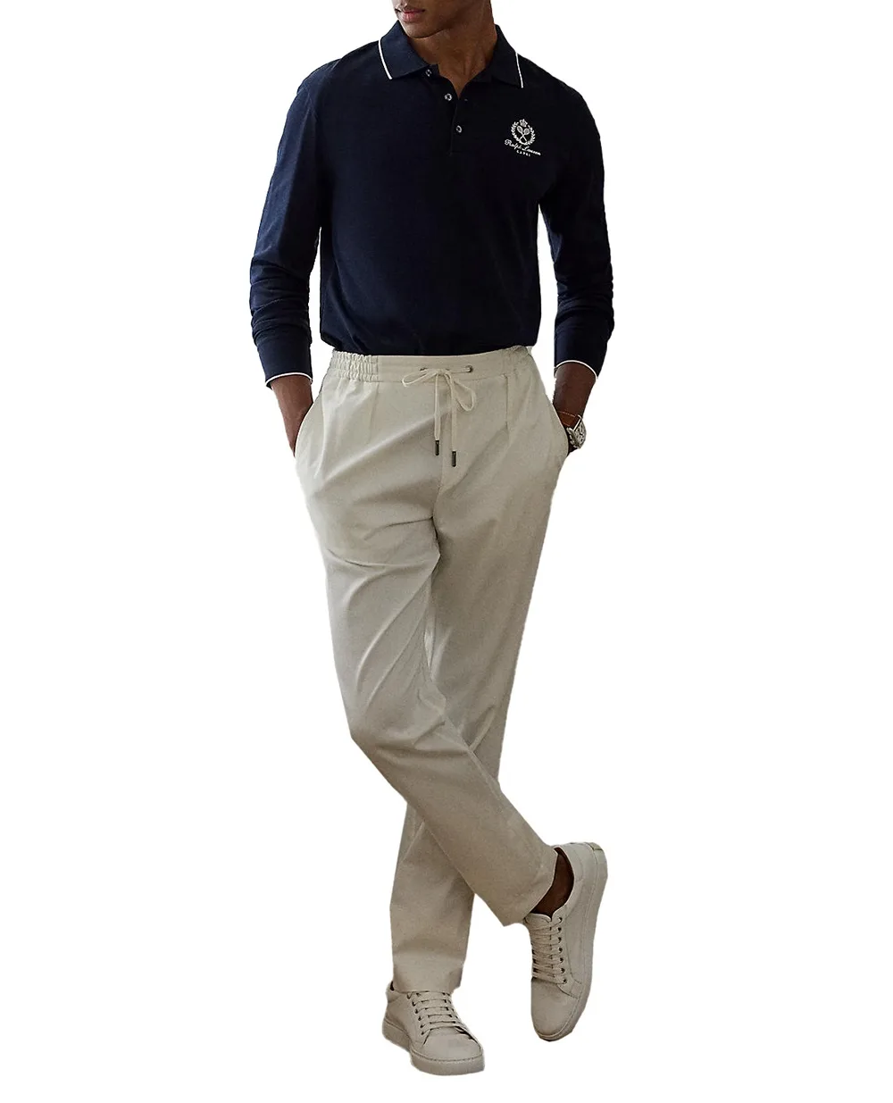 Поло Ralph Lauren Purple Label 790960615003, темно-синий цвет • Купить в интернет-магазине Kameron
