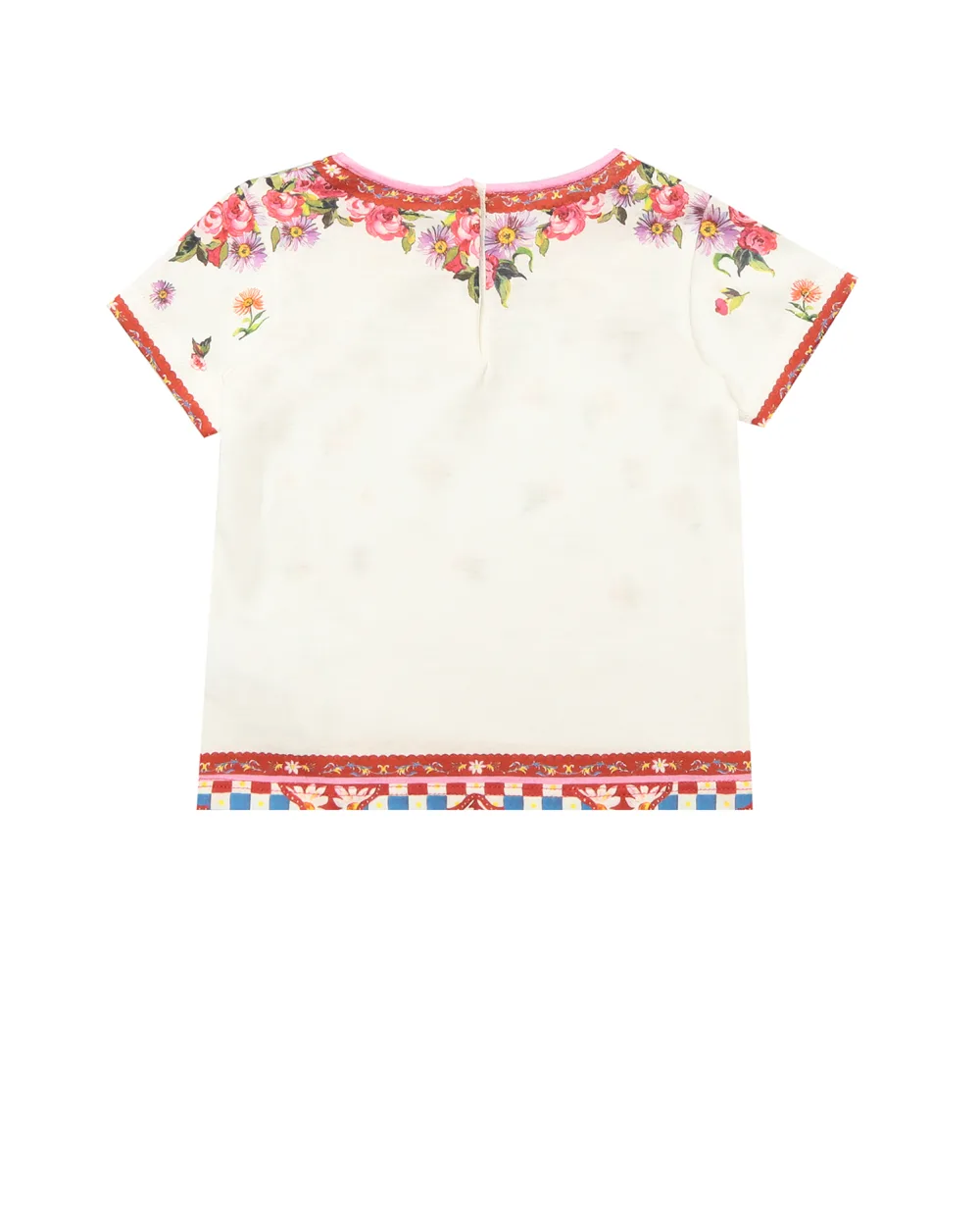 Детская футболка Dolce&Gabbana Kids L2JT5O-G7JUJ, белый цвет • Купить в интернет-магазине Kameron