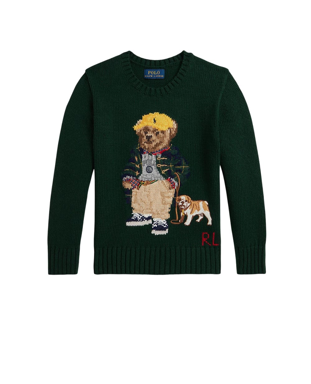 Детский свитер Polo Bear Polo Ralph Lauren Kids 322978393001, зеленый цвет • Купить в интернет-магазине Kameron