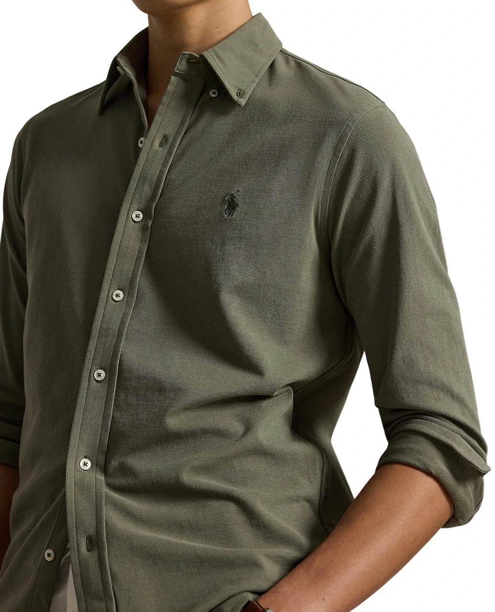 Сорочка Polo Ralph Lauren 710654408504, оливковий колір • Купити в інтернет-магазині Kameron