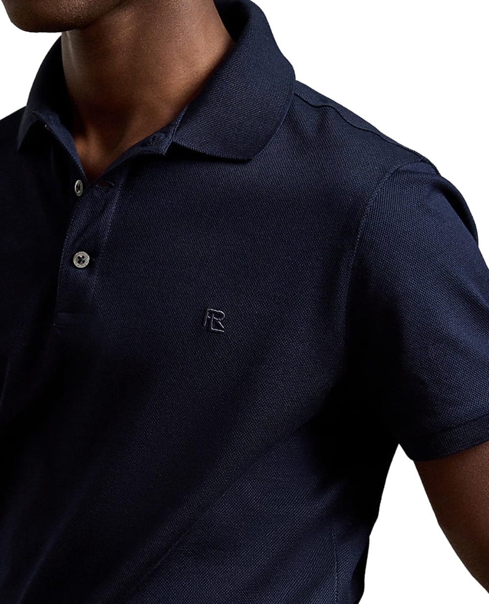 Поло из пике Ralph Lauren Purple Label 790877021009, темно-синий цвет • Купить в интернет-магазине Kameron