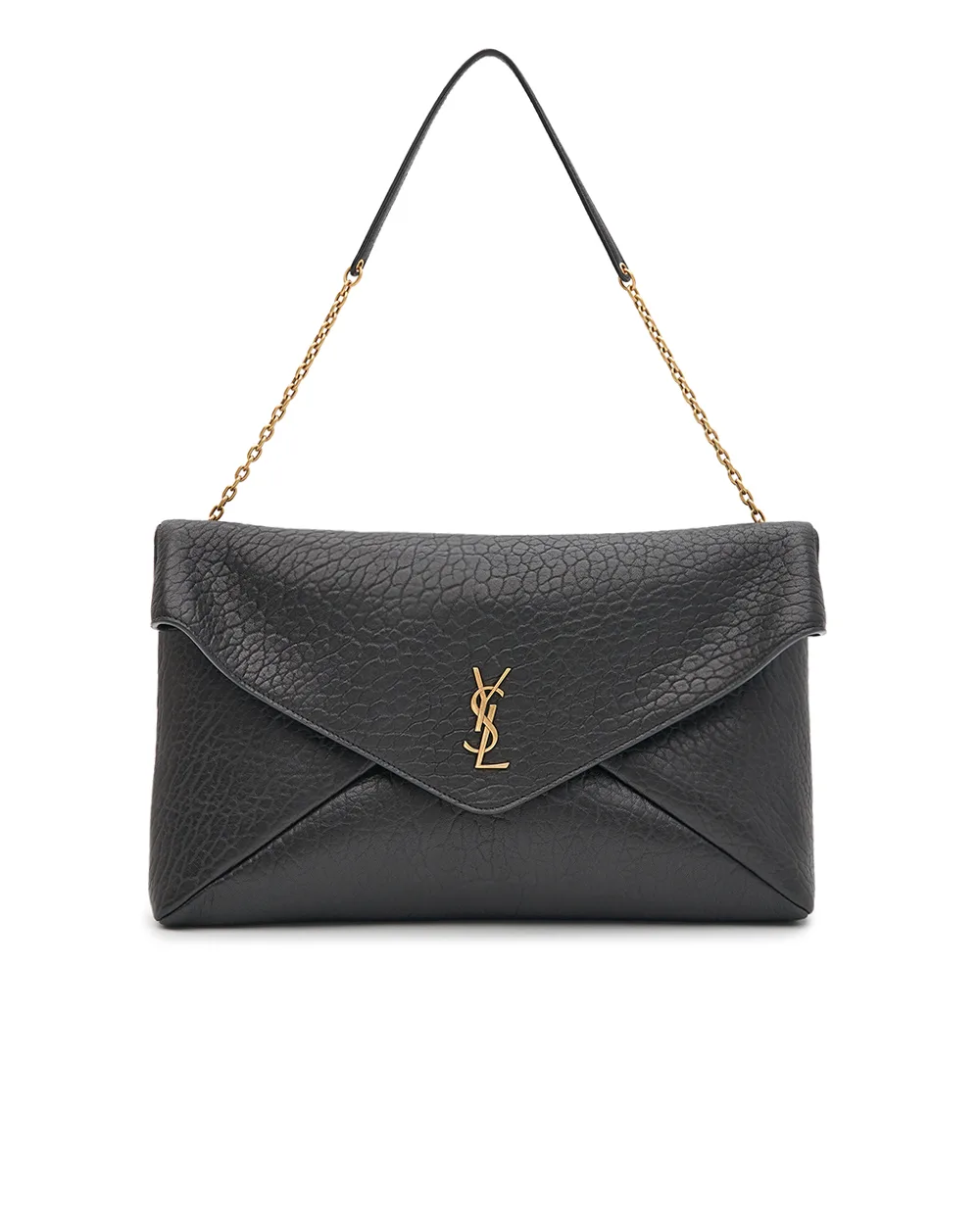Сумка-клатч Cassandre из овечьей кожи Saint Laurent 855802-AACYT, черный цвет • Купить в интернет-магазине Kameron