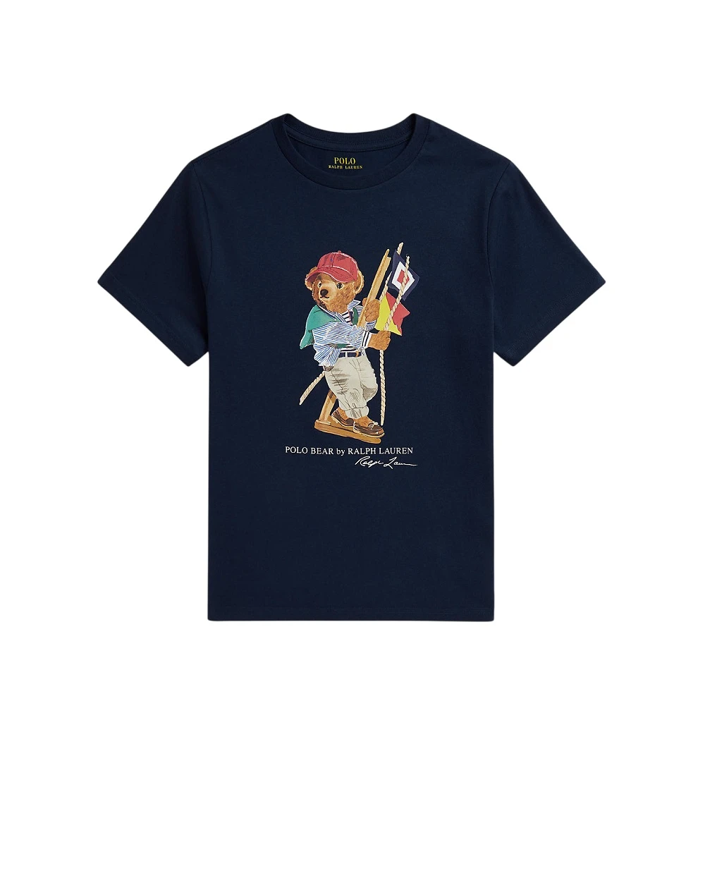 Детская футболка Polo Bear Polo Ralph Lauren Kids 323A12428002, темно-синий цвет • Купить в интернет-магазине Kameron