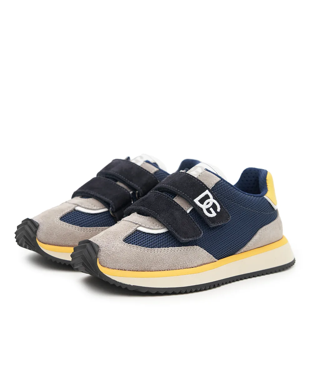 Детские кроссовки DG Cushion из текстиля и замши Dolce&Gabbana Kids DA5321-AX274-M, разноцветный цвет • Купить в интернет-магазине Kameron
