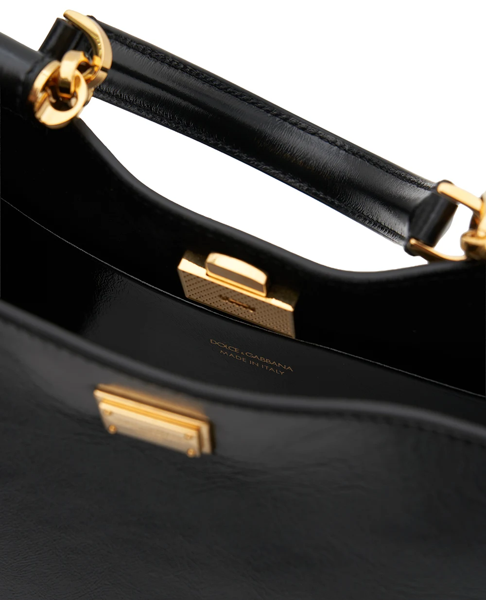 Сумка Vittoria Medium из телячьей кожи Dolce&Gabbana BB7896-AZ000, черный цвет • Купить в интернет-магазине Kameron
