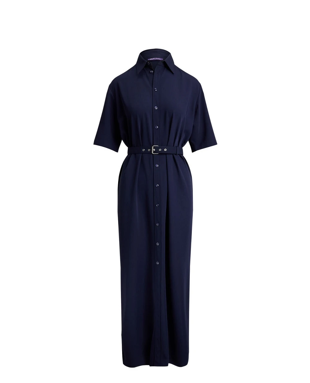 Платье-рубашка Carol из шерсти Ralph Lauren Collection 290P10063001, темно-синий цвет • Купить в интернет-магазине Kameron