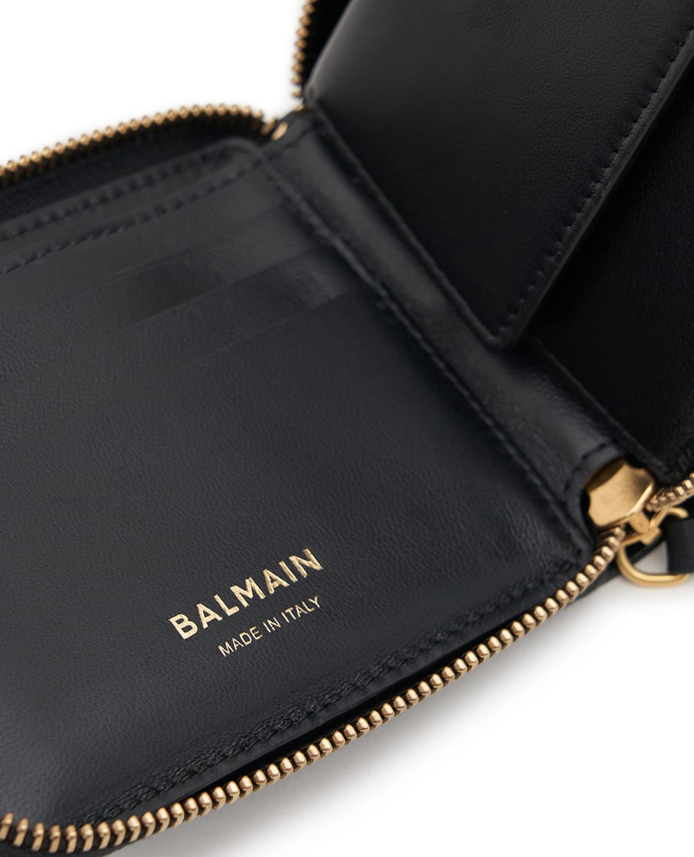 Кожанный кошелек Anthem Balmain FN1NK261LVAA, черный цвет • Купить в интернет-магазине Kameron