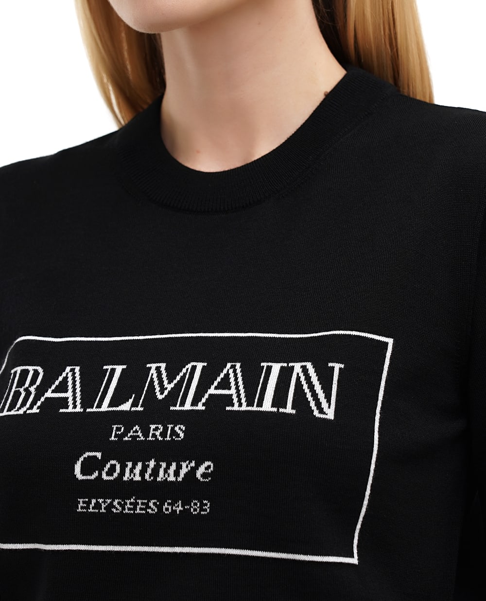 Топ Balmain EF1KA115KH87, черный цвет • Купить в интернет-магазине Kameron