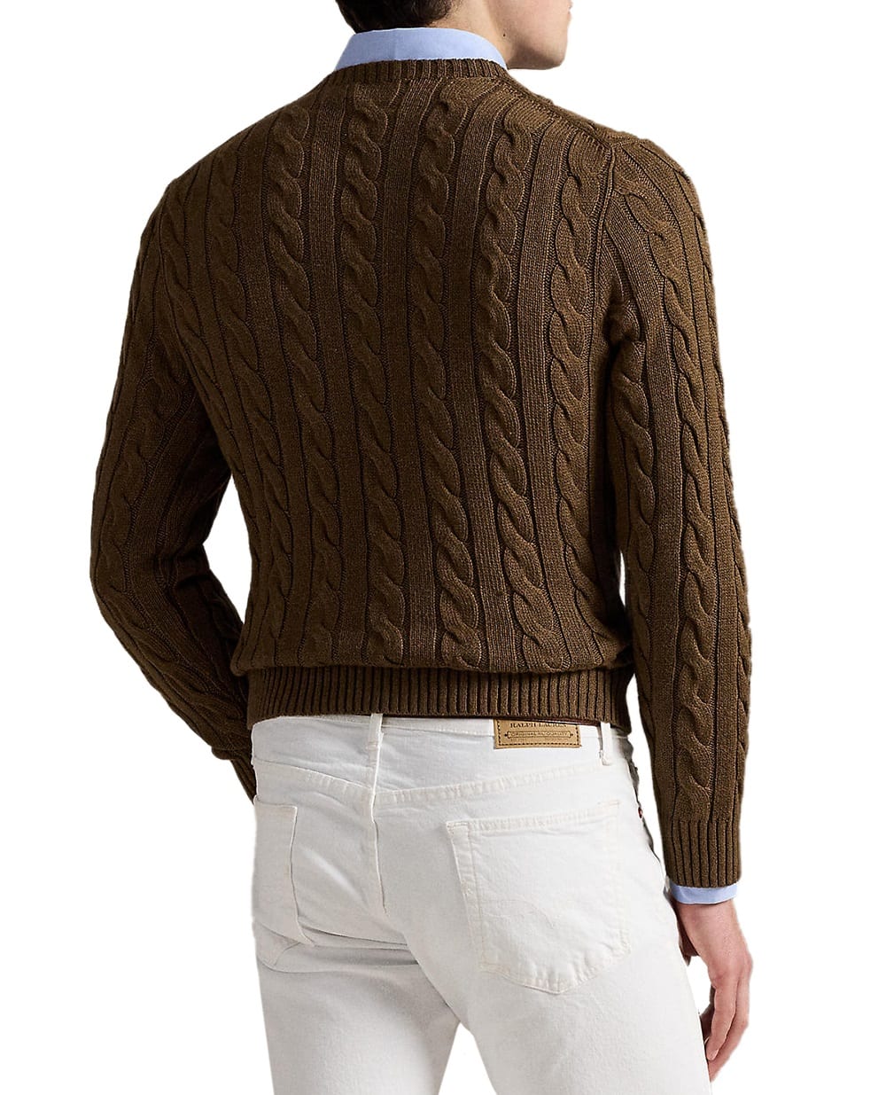 Джемпер с вышитым логотипом Polo Ralph Lauren 710775885520, коричневый цвет • Купить в интернет-магазине Kameron