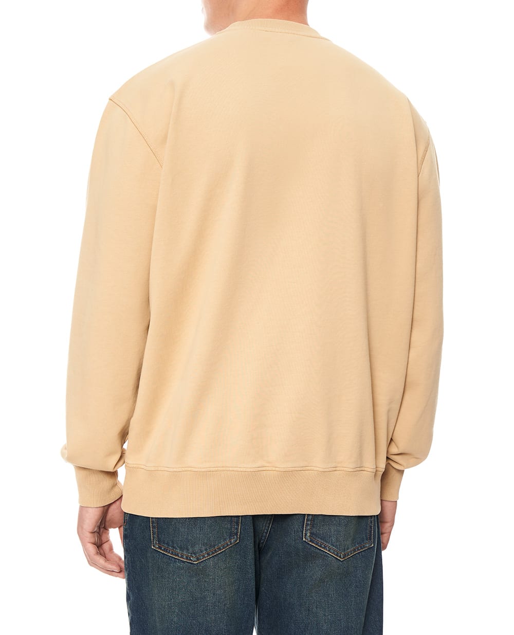 Свитшот с вышивкой логотипа Balmain HH1JQ130BD79, бежевый цвет • Купить в интернет-магазине Kameron
