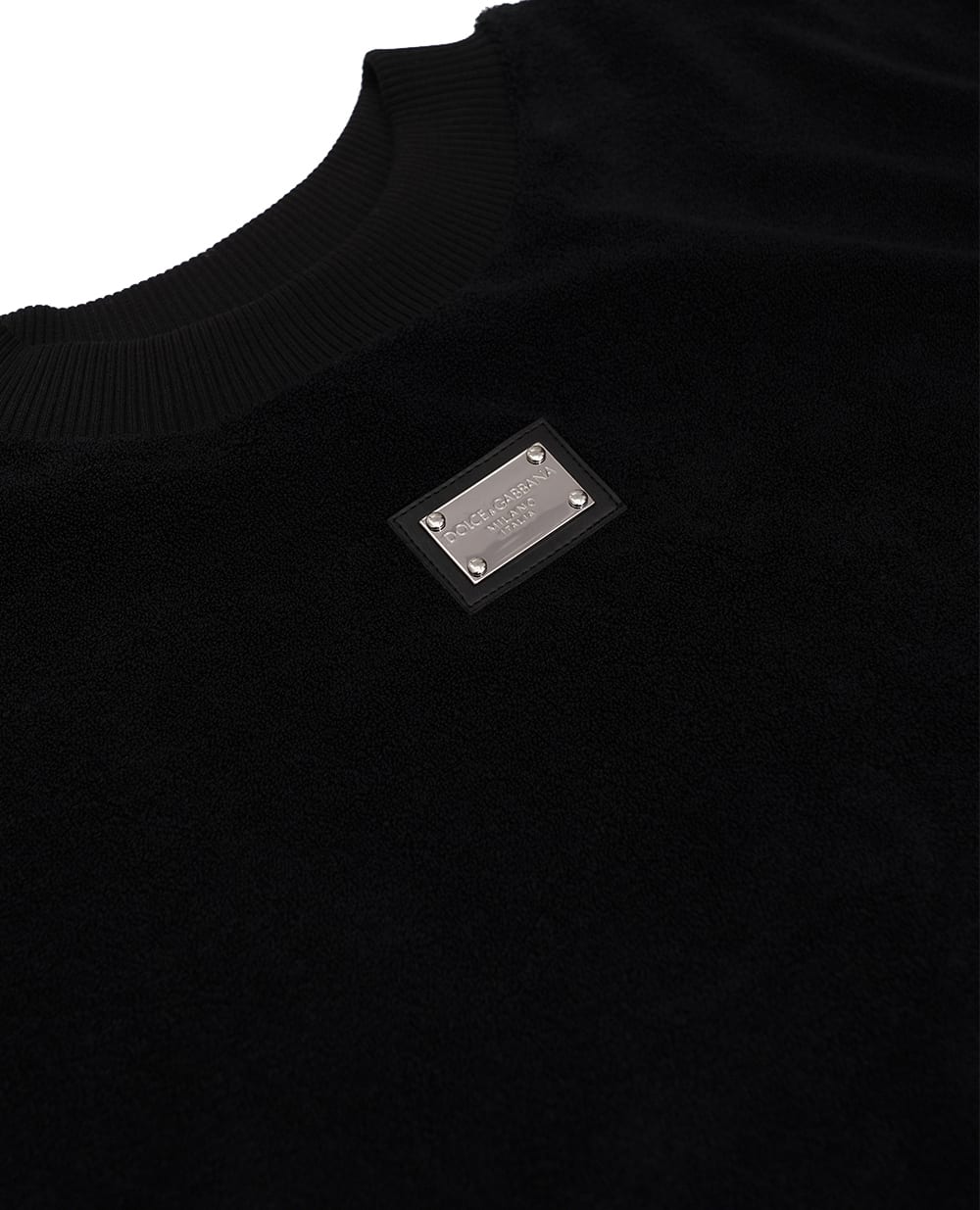 Детский свитшот Dolce&Gabbana Kids L4JWGV-G7I8U-B, черный цвет • Купить в интернет-магазине Kameron