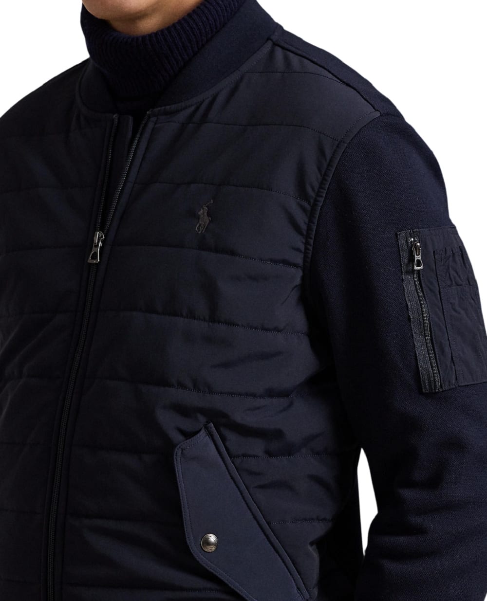 Бомбер Polo Ralph Lauren 710981493002, синий цвет • Купить в интернет-магазине Kameron