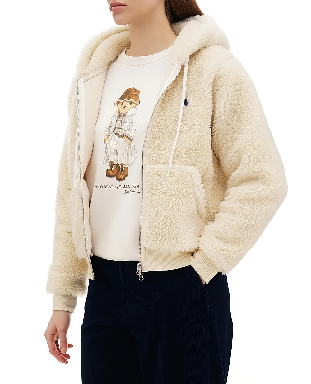 Толстовка Polo Ralph Lauren 211947977001, кремовый цвет • Купить в интернет-магазине Kameron